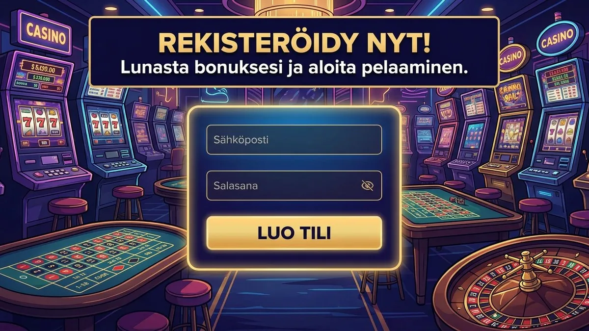 Rekisteröidy bonuksen kanssa